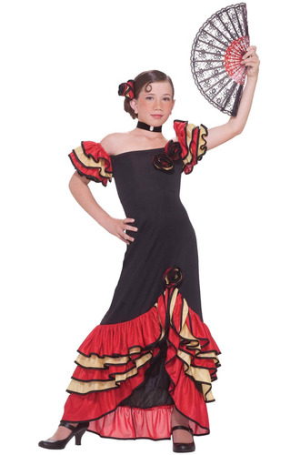 Disfraz Para Niña Bailadora De Flamenco Talla S Halloween