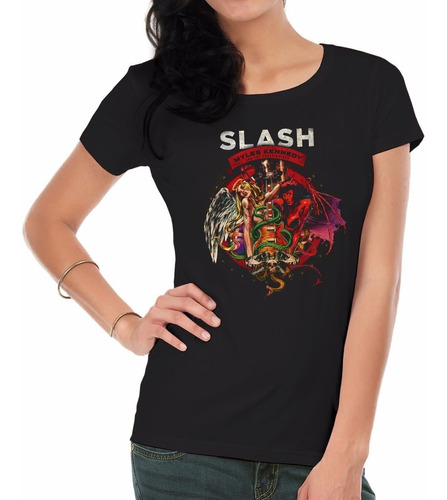 Remera Mujer   Slash Apocaliptic Love Inkpronta