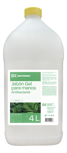 Jabón Antibacterial Gel Manos 4 Litros Placer Tropical