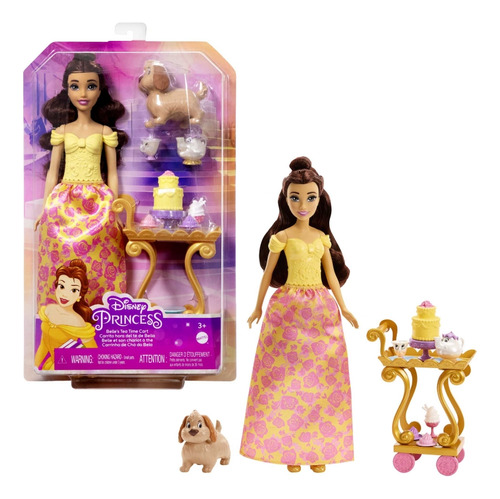 Mattel Hlw20 Disney Princesa Muneca Bella Set De Te