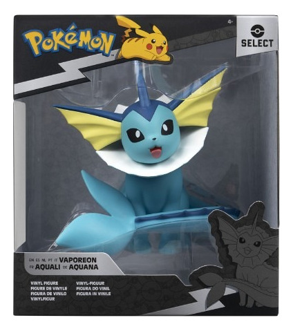 Pokemon Select Vaporeon 10 Cm Jazwares Eevee Nuevo No Funko (Usado)