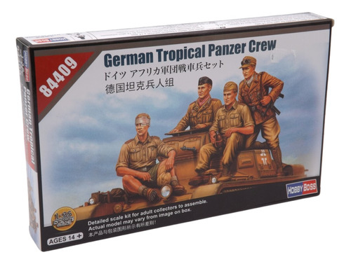 Soldados Alemanes Tropical Panzer Crew 1/35 Hobbyboss 84409