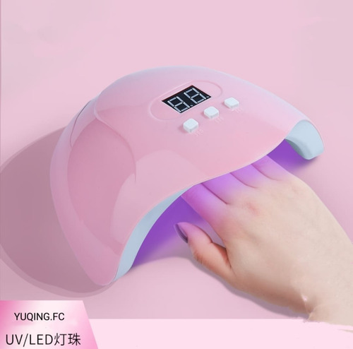 Lámpara Para Uñas 54w Led Uv Digital Display Temporizador