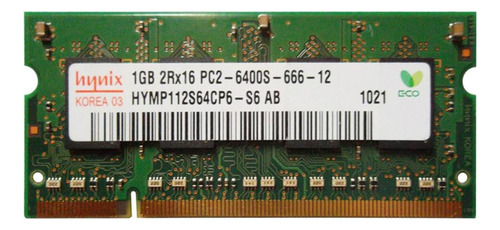 Hymp112s64cp6-s6 Hynix 1gb Pc2-6400 Ddr2-800mhz Rtp1485 (Usado)