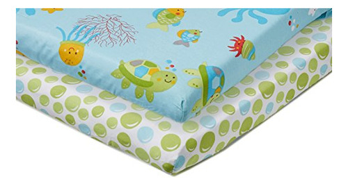 Juego De Sábanas Para Cuna Little Bedding De Nojo Ocean 