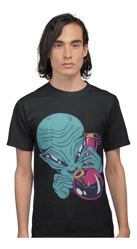 Playera Ecologica De Bong Alien Para Hombre