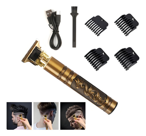 Maquina Cortar Cabelo Barba Acabamento Dragão Pezinho