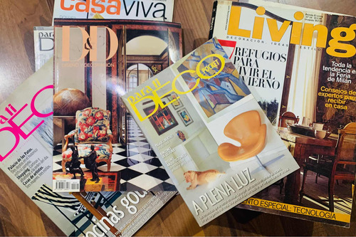 Lote De 15 Revistas De Decoración