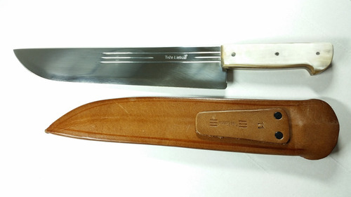 Faca Gaúcha Três Listras Inox 2,6mm Espessura Churrasco 11 P