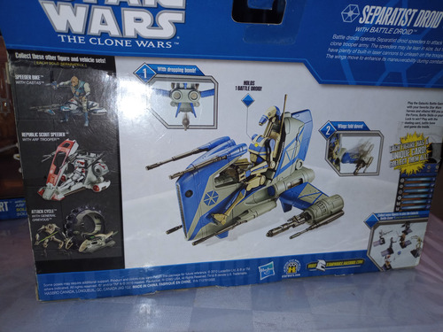 Star Wars Clone Wars Separatist Droid Speeder With Battle Dr (Usado)