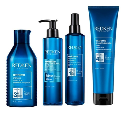 Shampoo Extreme 300ml Reparador +mask+protector+crema Redken