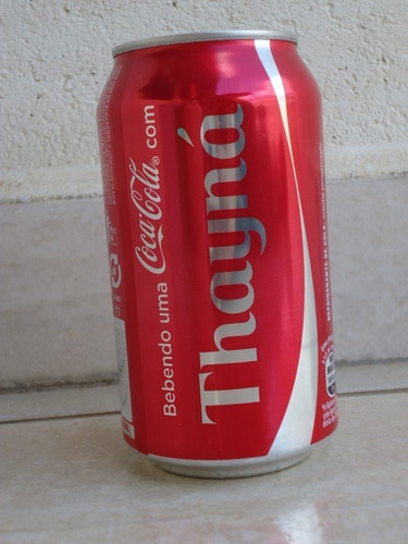 Lata Coca Cola Vazia Com Nome - Thayná (Usado)