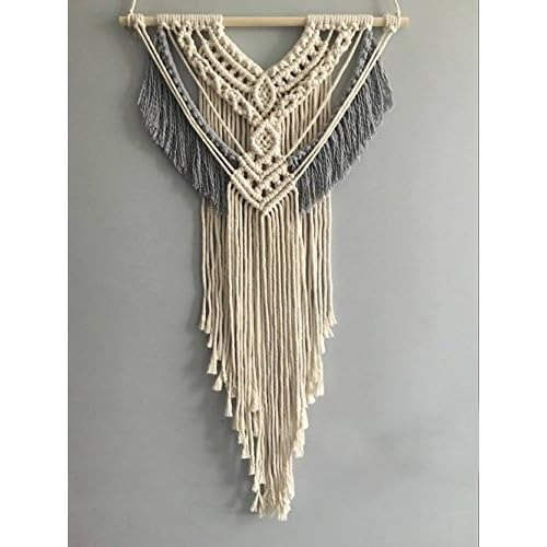 Tapiz De Pared Macramé Hecho Mano Estilo Boho Dormitor...