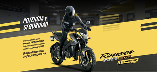 Imagen 13 de 16 de Bajaj Rouser Ns200 Dunlop 0km Ns 200 Edición Especial