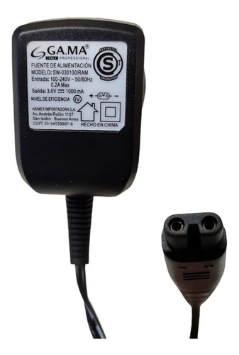 Adaptador Cargador Gama Corta Pelo Y Barba Gcx621 3.0v