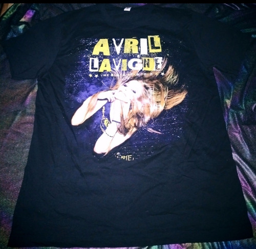 Avril Lavigne Goodbye Lullaby The Black Star Tour Merch L Edición Limitada (Usado)