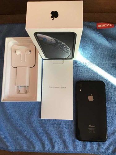 iPhone XR 128gb Preto, Tela Retina 6,1 + Câmera 12mp
