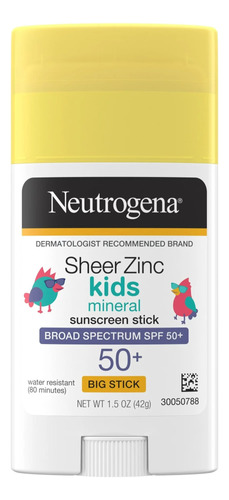 Neutrogena Mineral Sheer Zinc 50+  Barra Protección Solar