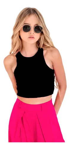 Blusa ombliguera para niñas sale