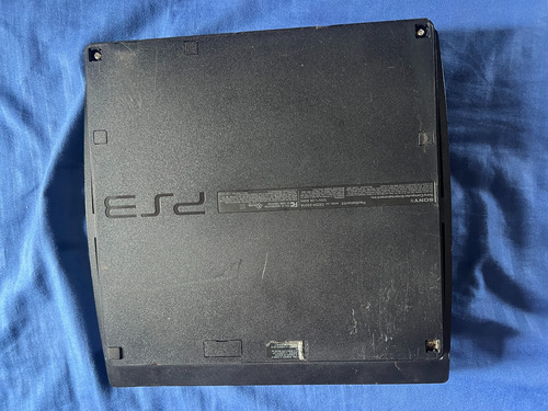 Ps3 Slim + Cabo De Energia ( Leia Descrição) Preto (Usado)