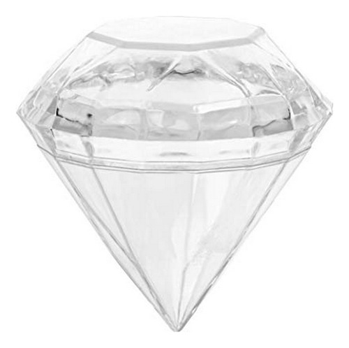 Cajas De Dulces Acrílicas En Forma De Diamante - 12 Unidades