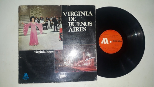 1306 Disco De Vinilo Virginia Luque Virginia De Buenos Aires