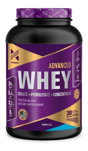 Imagen 1 de 1 de Suplemento en polvo Xtrenght Nutrition  Advanced Whey Protein proteínas sabor vainilla en pote de 907g
