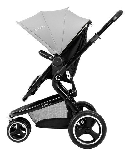 Coche Ferro 3 En 1 Accesorios Gris Claro