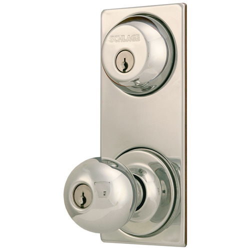 Conjunto Entrada Principal Orbit Cromo Hc387 Schlage Segurex