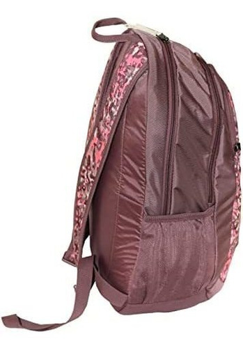 Mochila Deportiva C/ Bolsillo Malla Lateral-camuflaje Rosado