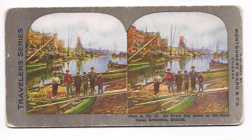 Foto Estereoscopica Stereo Niños Holanda Rotterdam B4