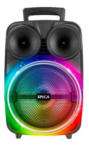 Imagen 3 de 10 de Parlante Spica Sp-4408 Bluetooth Portatil 8 Pulgadas Led Rgb
