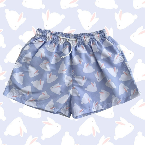 Traje De Baño Hombre Conejitos Pecora Argentina Short Malla