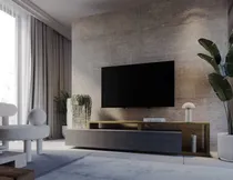Comprar Mesa De Tv Moderna Mikela Color Negro\u002Froble Tu Mesita
