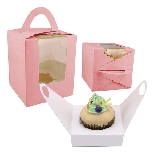 25pcs Cajas De Magdalenas Para Muffins Kekitos, Panquecitos