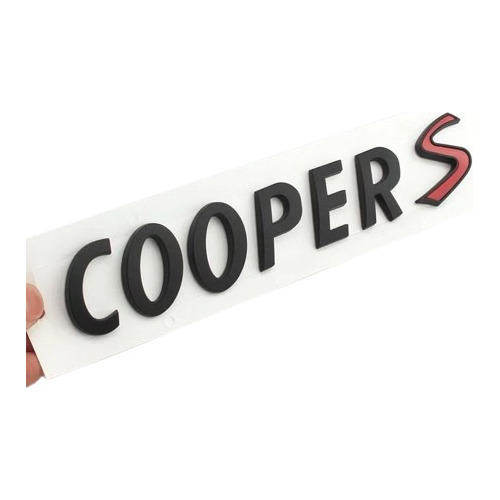 Juego De Letras Emblema Mini Cooper S All Black