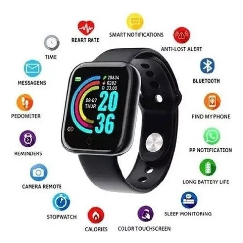 J Un Conjunto De Auriculares Bluetooth Touch Y Reloj