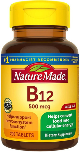 Vitamina B12 500mcg 200tab 200ser - Unidad a $764