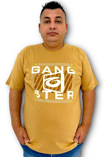 Camiseta Original Gangster Masculina Plus Size Estampada