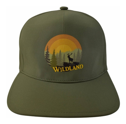 Gorra Wildland Expandex Sin Costura Verde Militar S/m Wallis