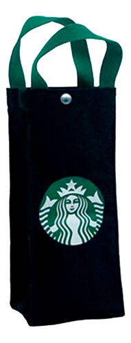 Bolsa Termica Con El Logo De Starbucks Color Negro Y Caqui