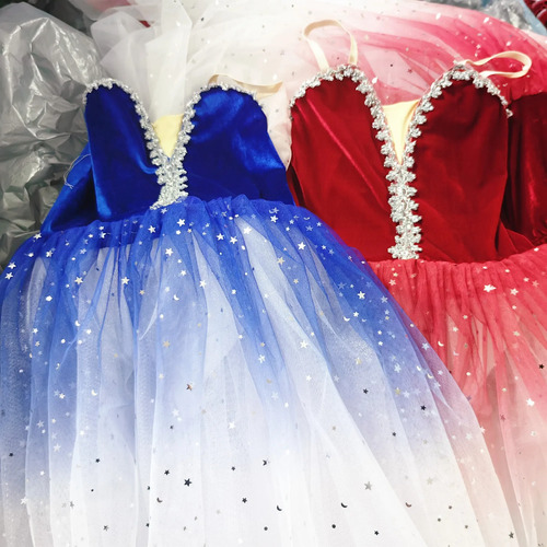 Vestido De Baile De Terciopelo Con Falda Tutú De Ballet Para Niños Little Swan