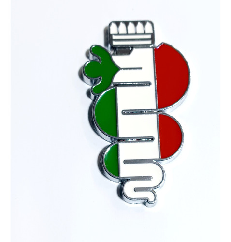 Emblema Insignia Cobra Alfa Romeo Adhesiva 9*4,6cm Metal