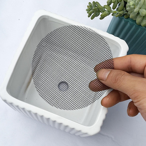 50 Piezas De La Planta De Flores Mesh Mesh Drenaje S