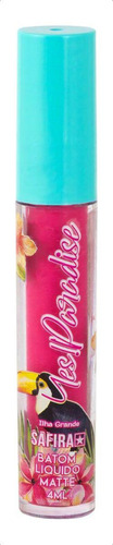 Batom Líquido Matte Nº 4 Ilha Grande Yes Paradise Safira 4ml