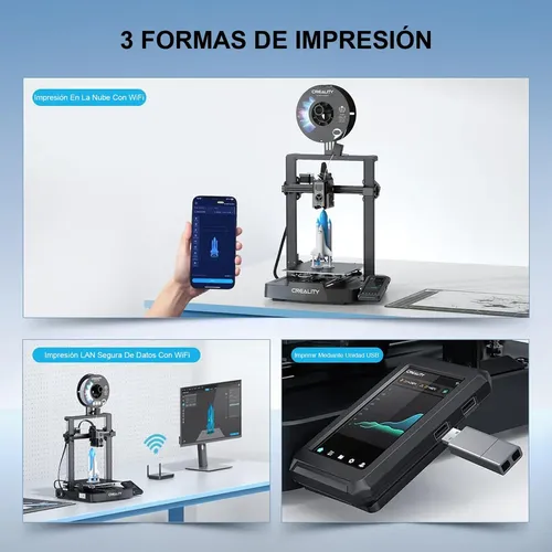 Impresora 3d Creality Ender 3 V3 Ke 500mm/s 220x220x240mm color gris ...