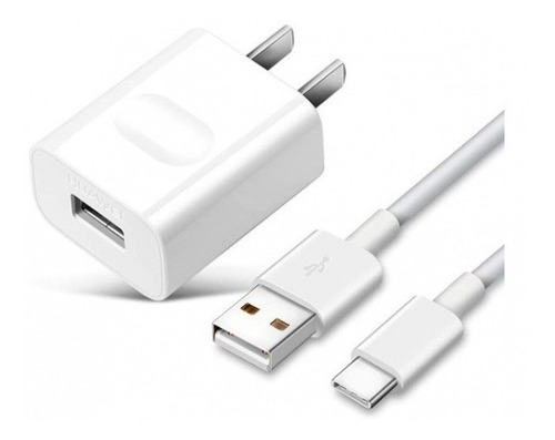 Cargador Huawei + Cable Tipo-c Blanco Generico