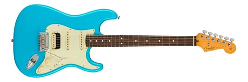 Guitarra eléctrica Fender American Professional II Stratocaster HSS de aliso miami blue brillante con diapasón de palo de rosa