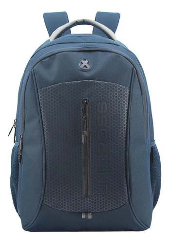 Mochila Espalda Urbana Unicross 18'' 62.3778 Color Azul 62.3778.2 Diseño De La Tela Liso