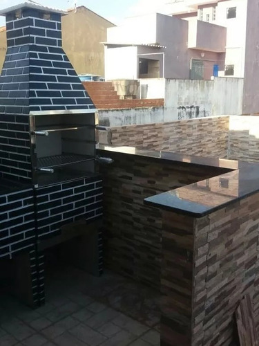 Churrasqueira Pre Moldada Tijolinho Média 65 Cm Várias Cores